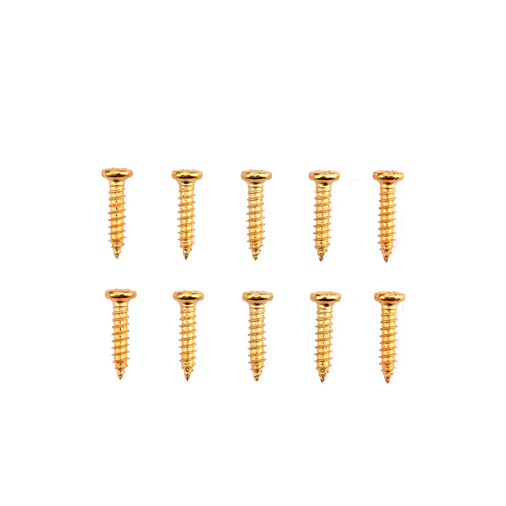 

50 pcs Guitar Tuner Screws Durable Iron Material Electric Bass Parts Quasi Chord Earth Tones Neck Plate Long Service Life Easy