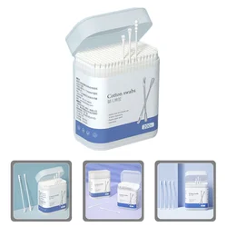 1 Box Ear Cotton Stick Double-headed Cotton Swab Baby Ear Cleaning Swab Ear Wax Cotton Swabs Double-end Cotton Stick