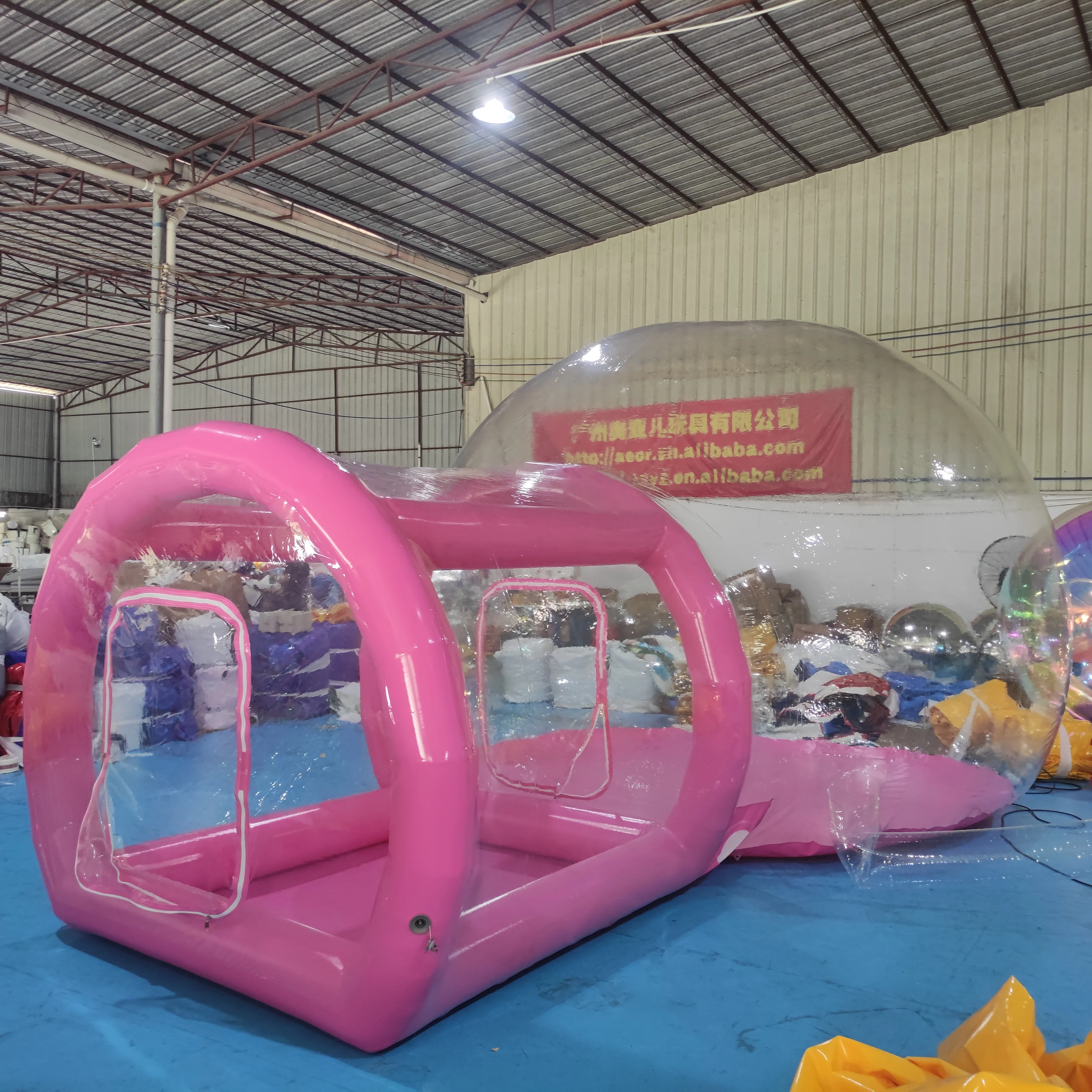 Maison à bulles colorée gonflable de qualité commerciale, tente à bulles gonflable