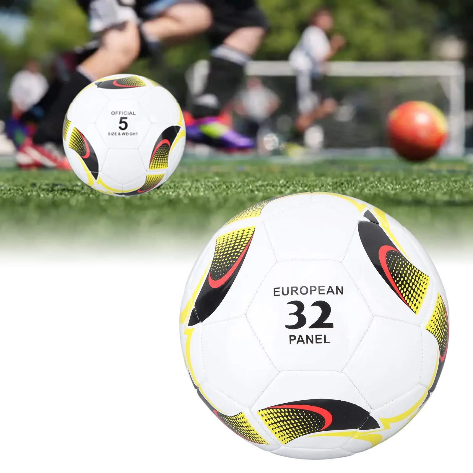 Teen Size 5 Soccer Ball for Training with Corn Pattern, Stable PVC, Wear Resistant - Ideal for exams