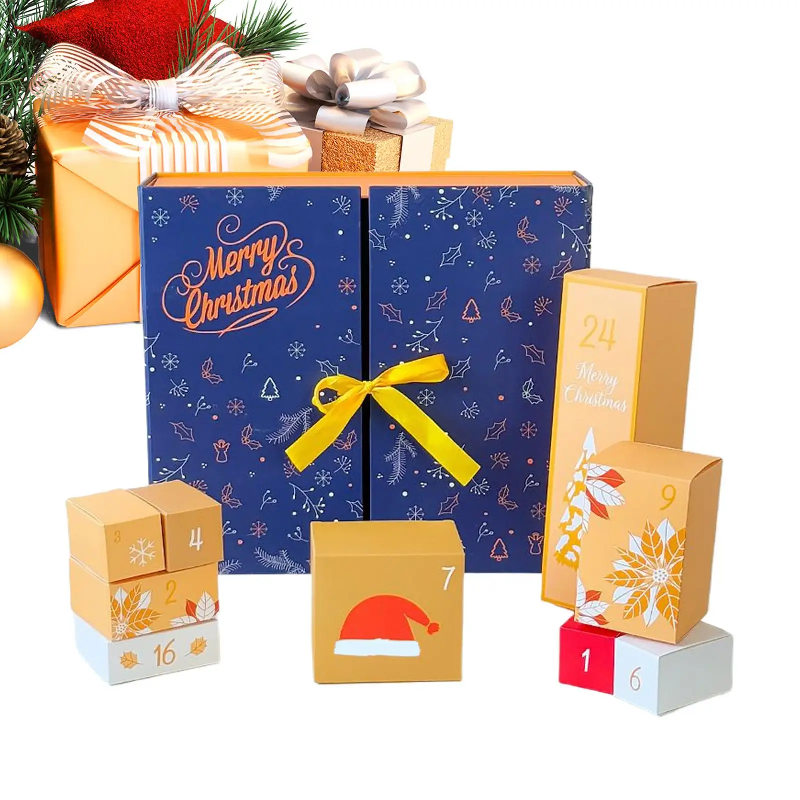 

Fillable Countdown Boxes 24-Day Empty Countdown Box To Fill Festive Foldable Container With Different Shape For Boys Girls Kids