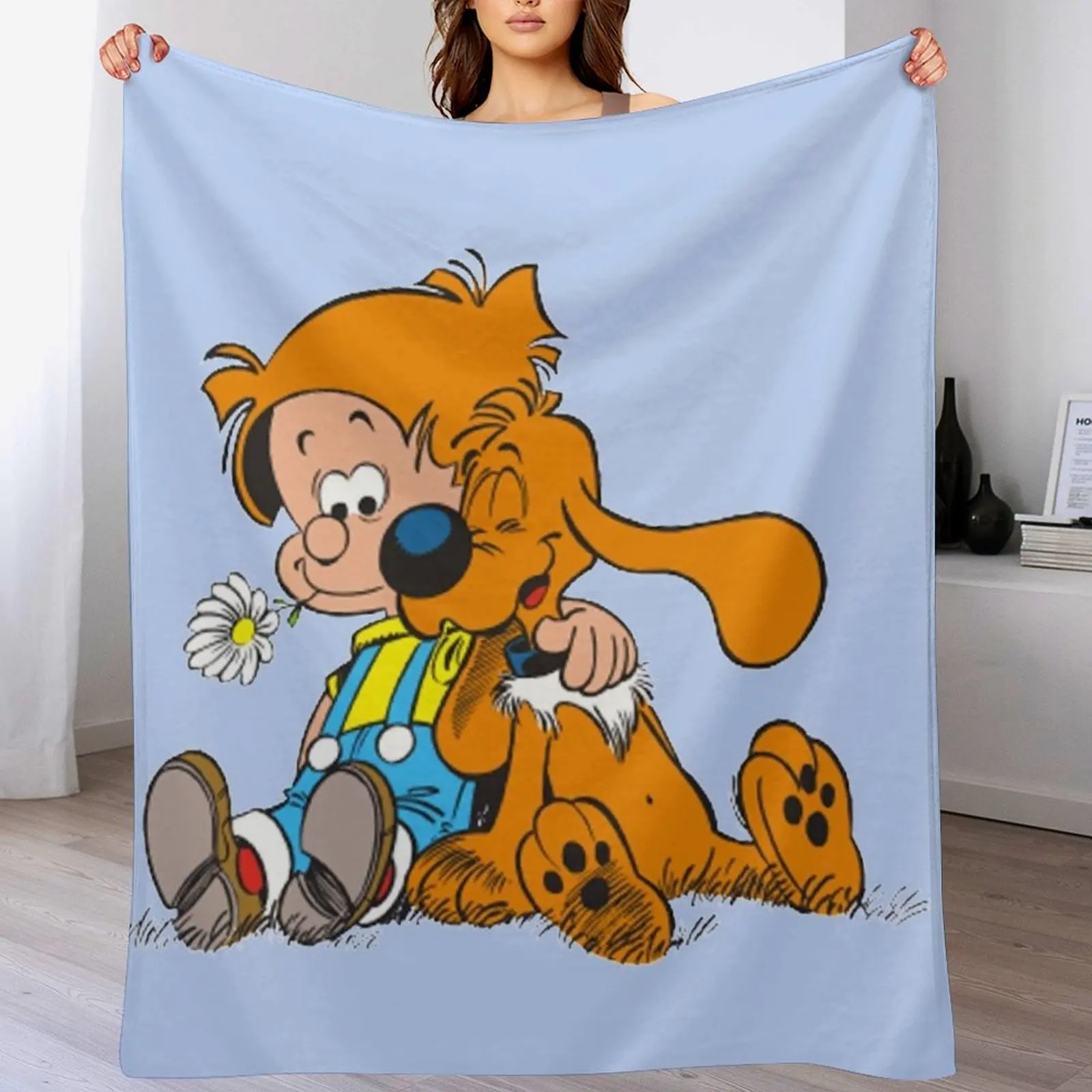 Billy and buddy & Boule et Bill Throw Blanket Camping Blankets Sofas Of Decoration Blankets