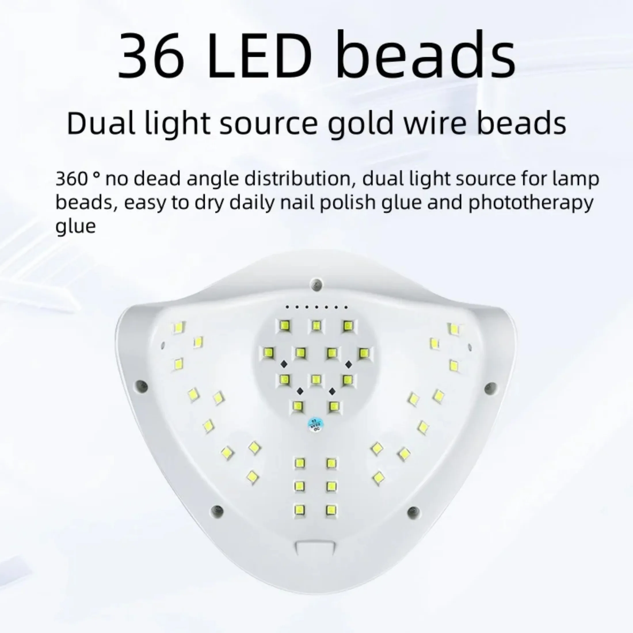 네일 램프 전문 UV LED 젤 광택제 LED 네일 건조기 라이트, 타이머 포함, 네일 광택제 경화 젤 LED 건조기