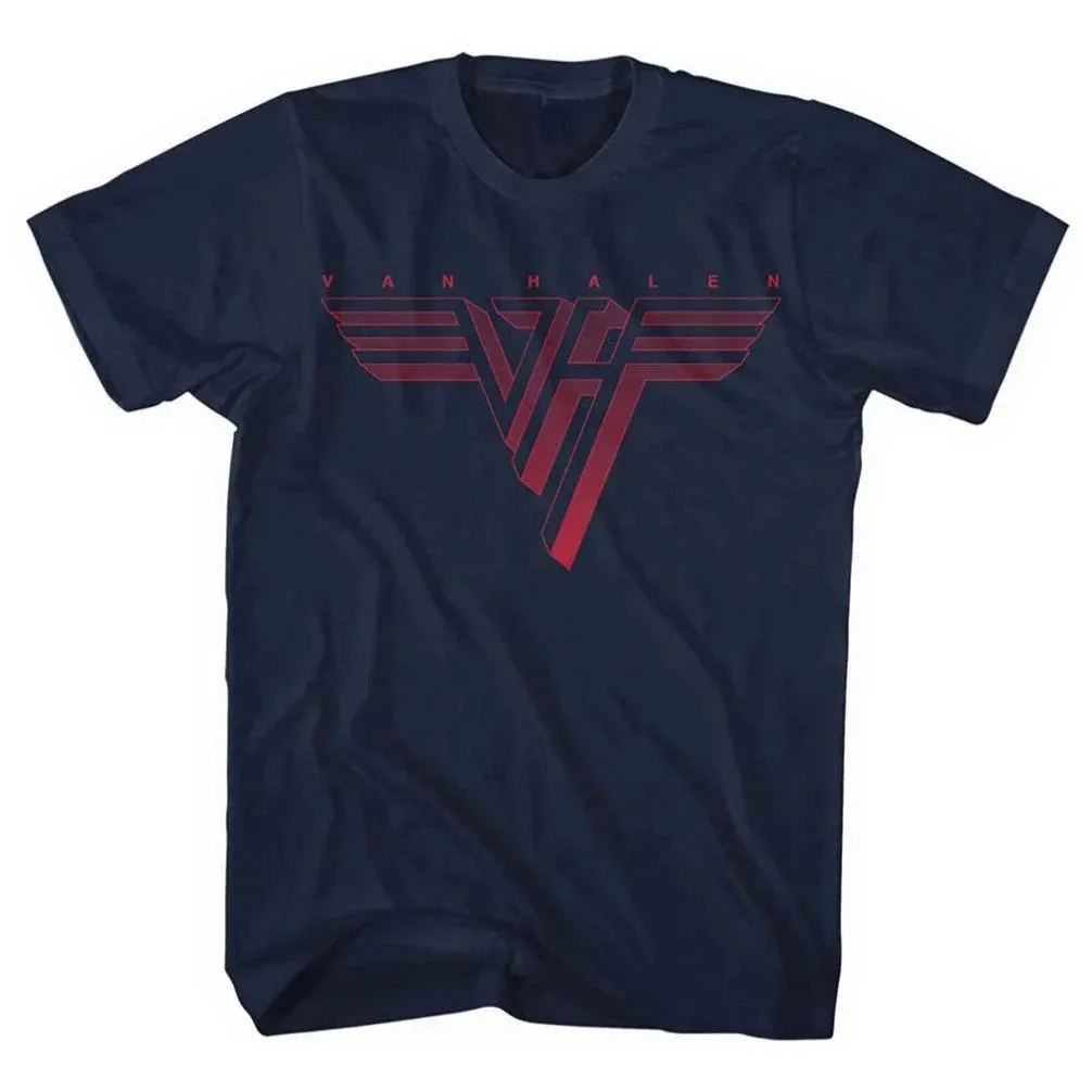Van Halen-Camiseta clásica con Logo rojo para hombre y mujer, Top de gama alta Y2k2026, novedad de verano, Camiseta informal de algodón puro a la moda