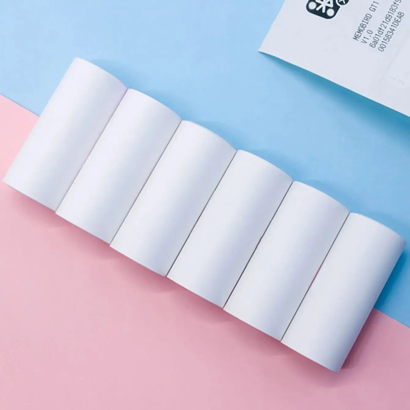 5 szt. Mini Papier do Drukarek Termicznych, Etykiety Termiczne, Biały Papier do Mini Przenośnych Kieszonkowych Drukarek Mobilnych