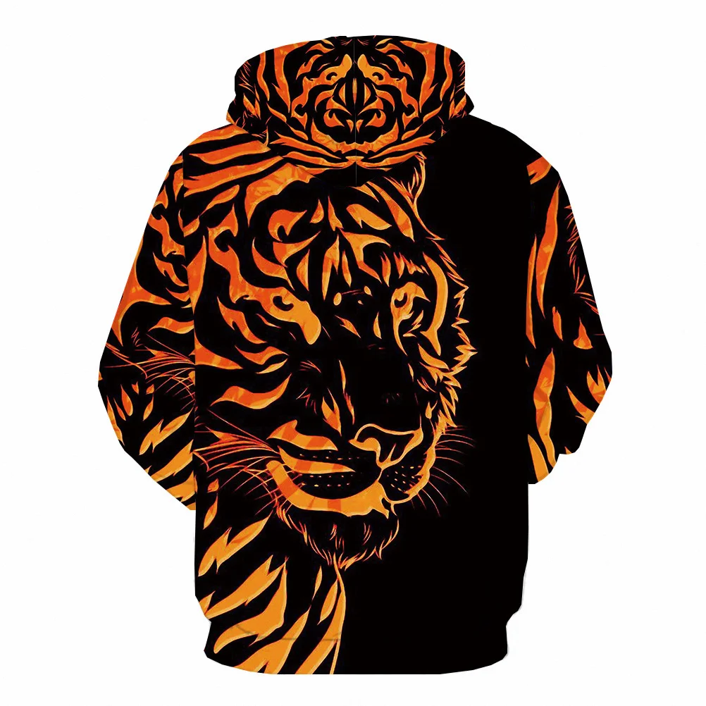 2022 Frühling Tier Männer Muster Hoodie 3d Tier Muster Tiger Print Sportswear Harajuku hochwertige Pullover übergroße Jacke