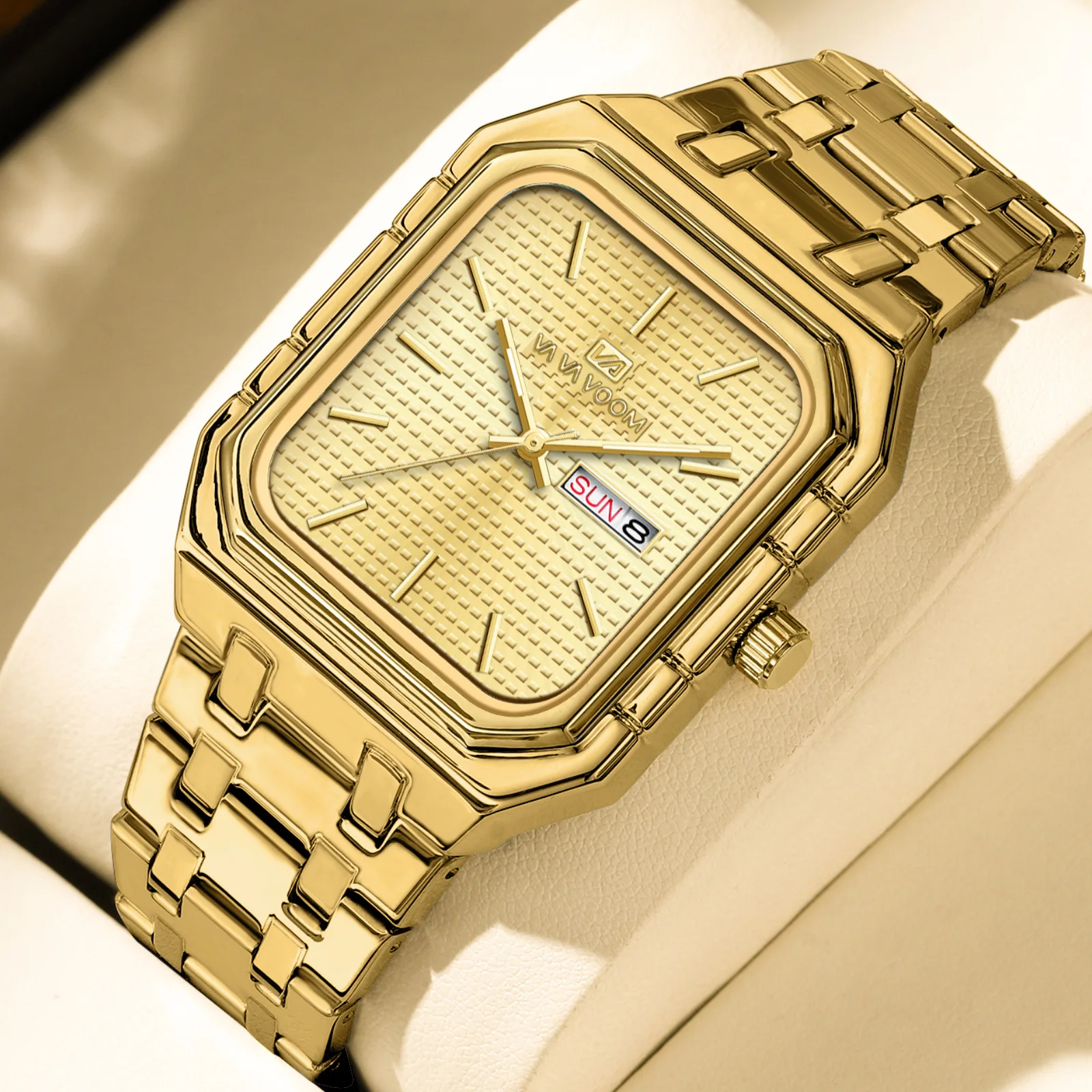 Men Sports Fashion Watches Business Men\'s 2025 Stainless Steel Gold Luxury Men Quartz Watches Relogio Masculino Dropshipping
