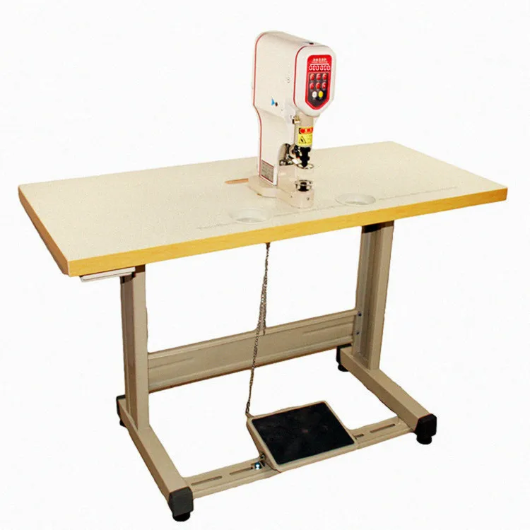 Snap Button Attaching Machine with Infrared Safety Positioning for Eyelet Rivet and Grommet Direct Drive Industrial Equipment