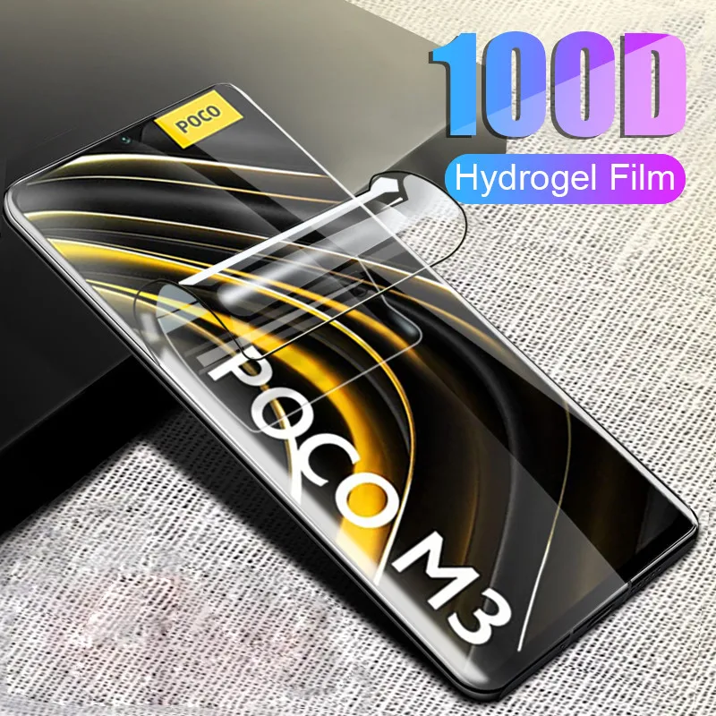 Pelindung Layar Film Hidrogel untuk Xiaomi Poco X3 X4 Pro F1 F2 F3 F4 GT Pelindung Layar untuk Mi 12 11T Poco X3 NFC M4 Pro