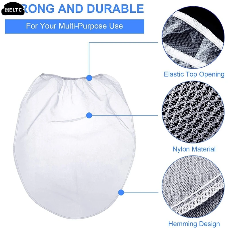 1PC Paint Strainer Bag Gallon Paint Filter Fine Mesh Elastic Drawstring Top Opening Mesh Filter Paint Gardening Bucket Filters