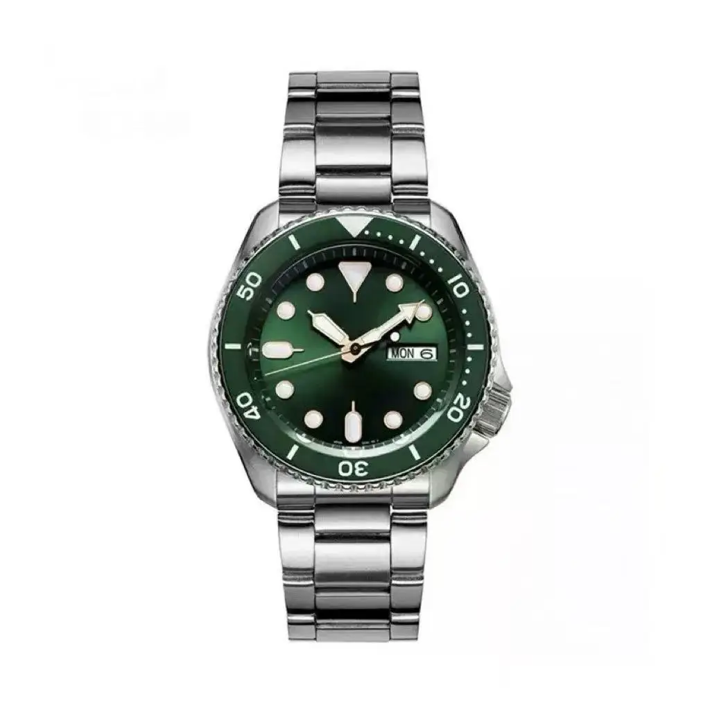 クラシックなビジネス用クォーツ腕時計、夜光カレンダー付きスチールベルト、メンズファッション、カップルウォッチ