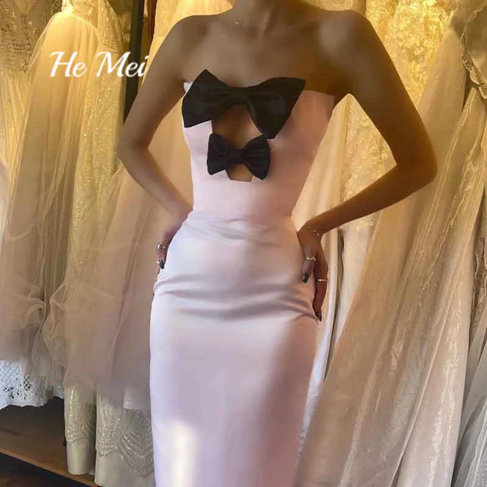 Sexy Prom Dress For Women Modern Strapless Mermaid Evening Gowns Cut-Out Sleeveless Floor Length Dresses فساتين السهرة