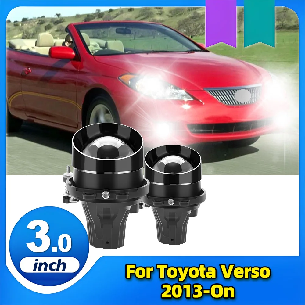 

2PCS 3.0 Inch H11 Projector Len Car LED Fog Light Lamp Bulb 9~16V 6000K White 4000LM Fit For Toyota Verso 2013- On