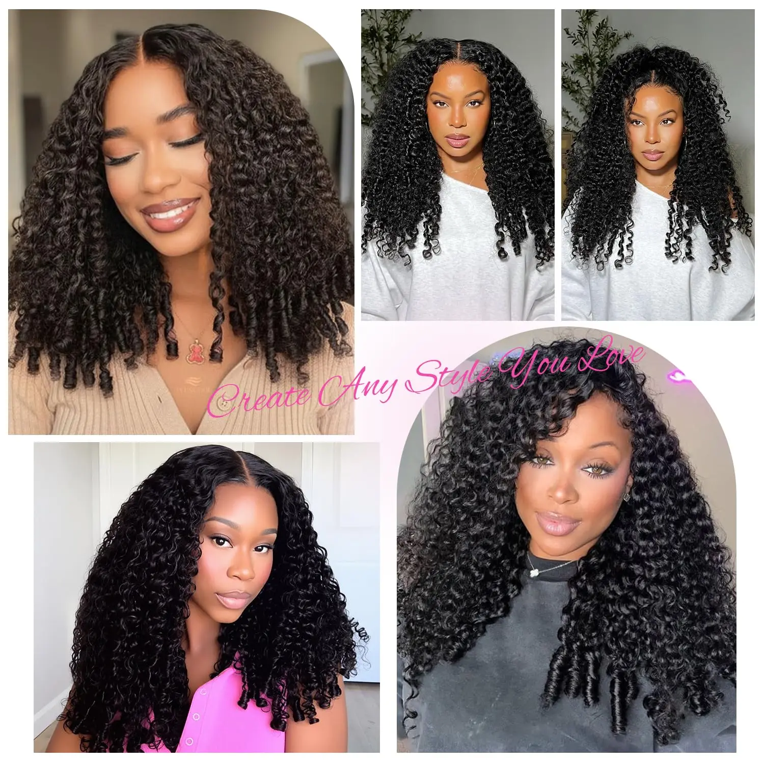 250 Density Natural Color Preplucked HD Transparent 13x4 Lace Frontal Human Hair Wigs Wet and Wavy Jerry Curly Brazilian Colored 30 42 Inch Burmese Curly Lace Front Wigs Human Hair On Clearance Sale For Women Pre Plucked Black Wig view 7