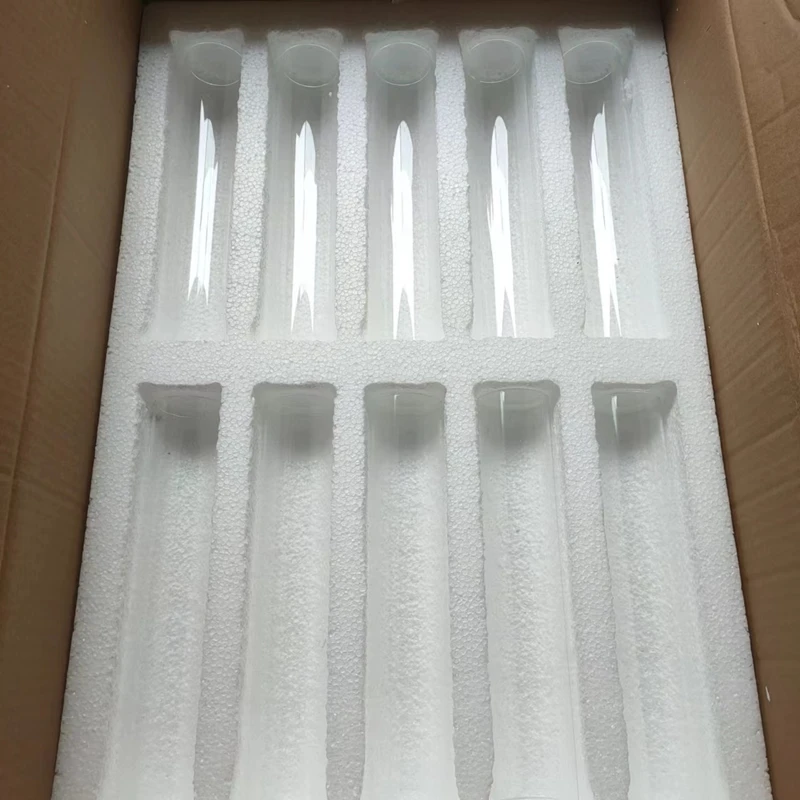 

160pcs/lot Wedding props backgammon candle holder decoration high transparent hollow tube 25cm high Glass round tube