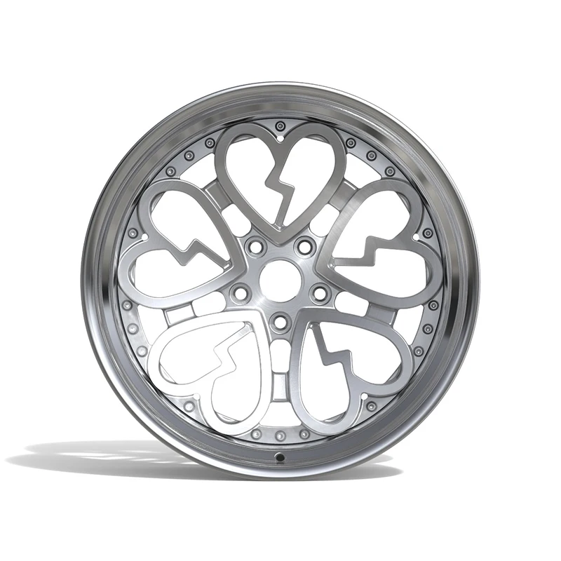 Multi Spoke 2-piece 3-piece Forged Wheel Concave Racing Series, Super Large Deep Lip Brush Polished Chrome Plated