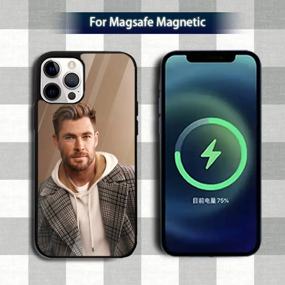 حافظة هاتف C-Chris H-Hemsworth-ES لهاتف iPhone 13,12,15,17,11,16,14,Pro,Max,Plus,Mini,Magsafe,حافظة شحن لاسلكية مغناطيسية #3