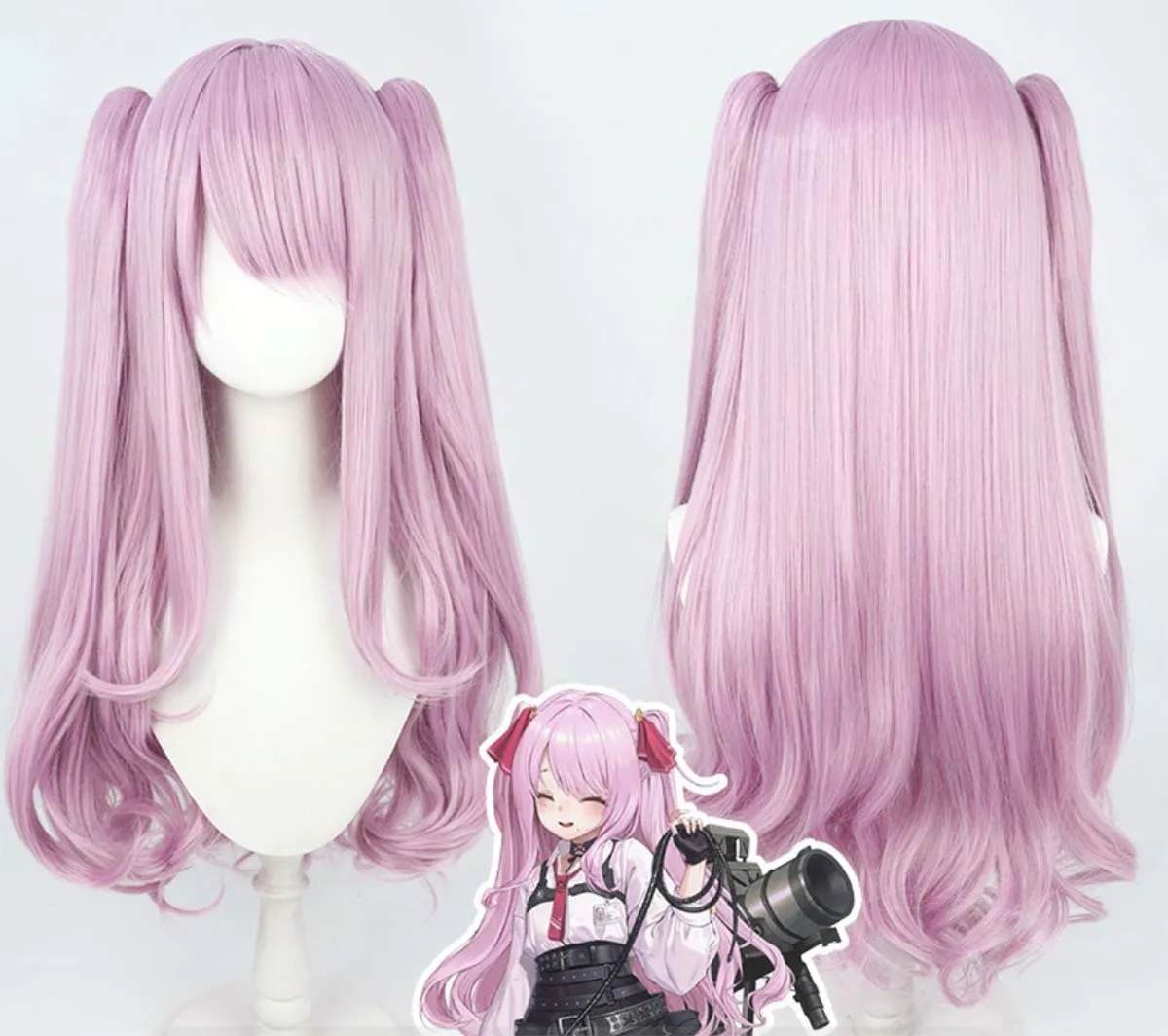 할로윈 카니발 파티 게임 캐릭터 승리의 여신 니케 코스프레 가디언 유니 코스프레 핑크 가발