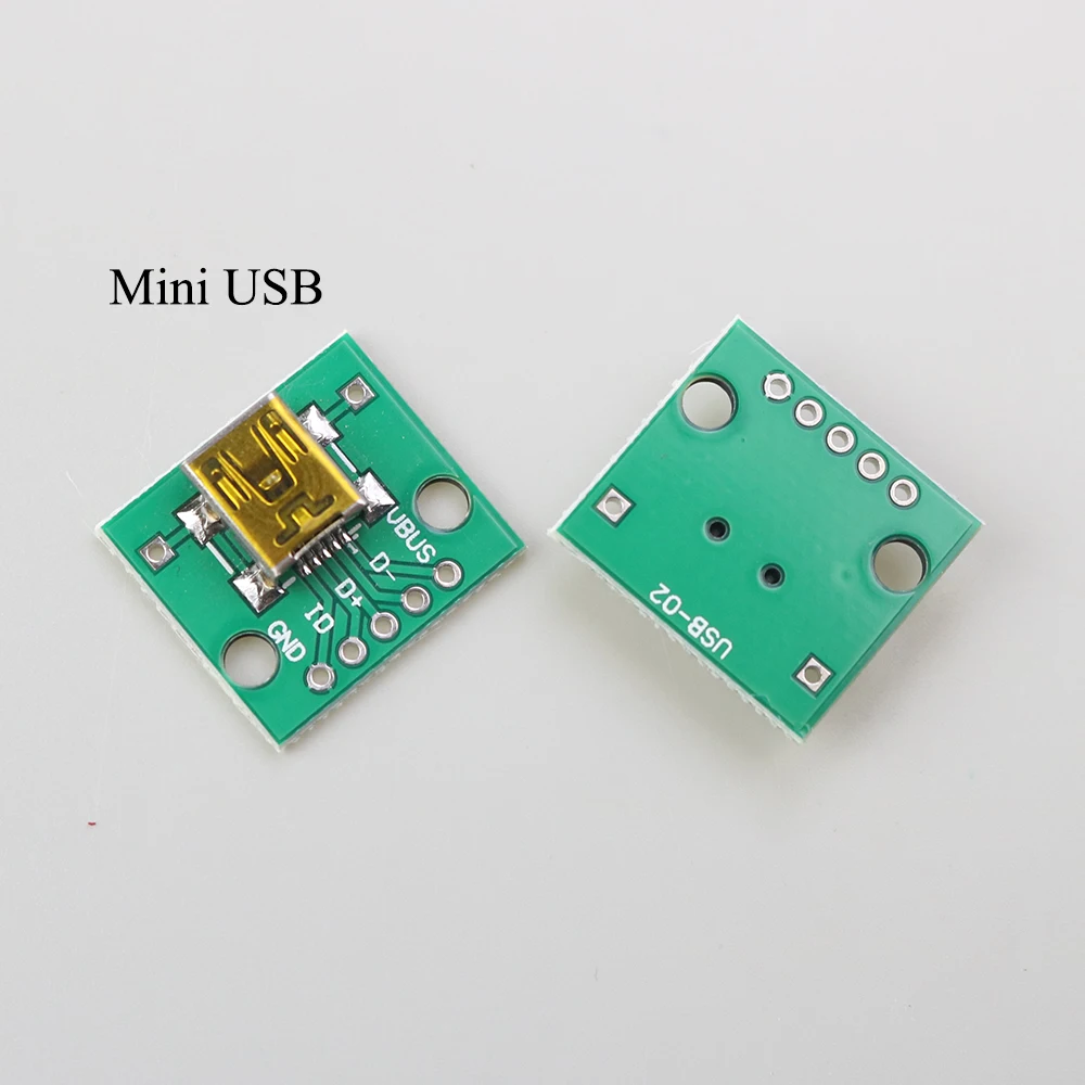 1-10Pcs Mini Micro USB to DIP Adapter PCB Test Board USB 2.0 3.0 3.1/Type-C Female Male Connector Socket