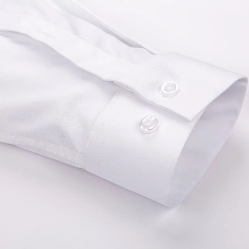 8XL 7XL Plaid Stripes Bamboo Fiber Men's Shirt Long Sleeve Slim Fit Business Casual Easy Care Office White Shirt Men Long Sleeve