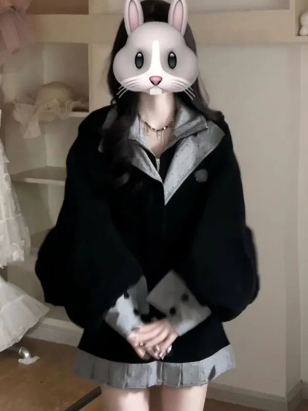 

Комплект из пальто и юбки в корейском стиле: удобный, модный, молодежный зимний костюм-двойка для женщин