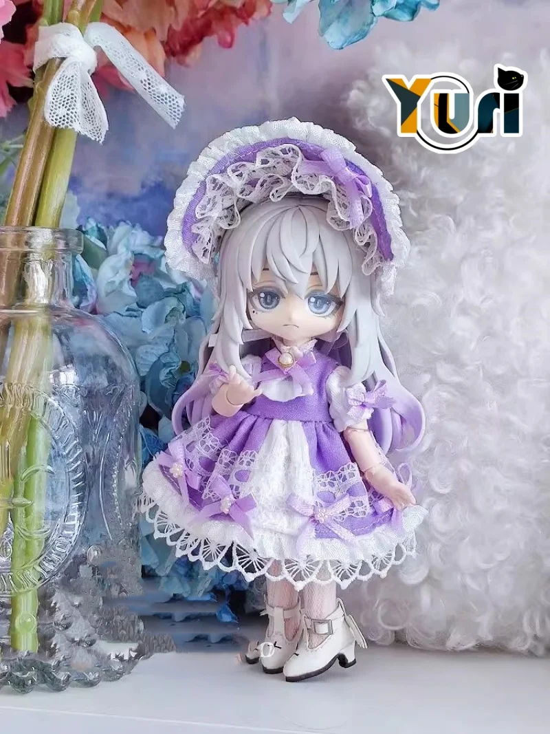 

Yuri Lolita Suit Costume for OB11 P9 BJD Clothes Clothing Skirt Game Cosplay Cute Props C