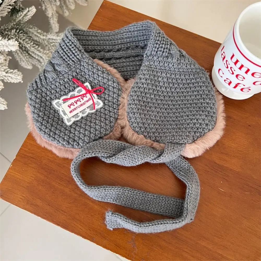 الأذن الاعوجاج الدانتيل التسمية الخريف الشتاء غطاء للأذنين سميكة يندبروف الأطفال وشاح متعدد الوظائف الأذن دفئا