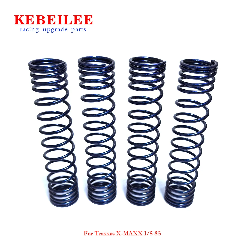 KEBEILEE CNC Stronger Shock Springs Wire Dia 3.2mm For Traxxas X-MAXX 1/5 8S, 4pcs