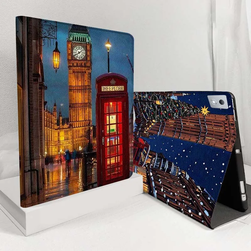 

Big Ben Signature Streetscape Case For Lenovo Pad Tab Legion Xiaoxin Y900 Y700 K10 M10 P11 3rd Pro GT Plus Gen Cover Tablet