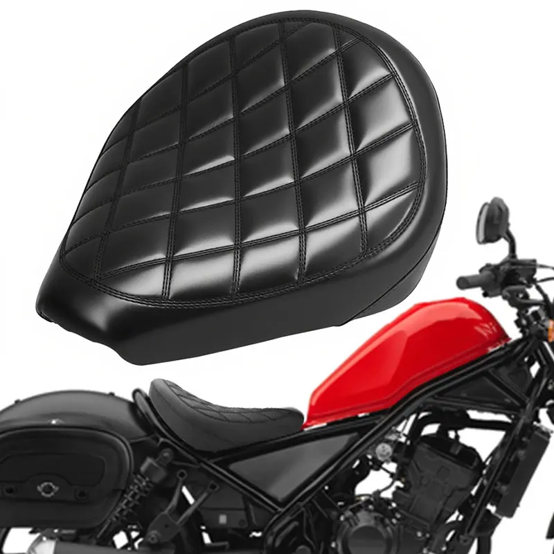 

Мотоциклетная часть, черная подушка из искусственной кожи на переднее сиденье водителя, аксессуары для Honda Rebel CMX 300 500 2017-2024