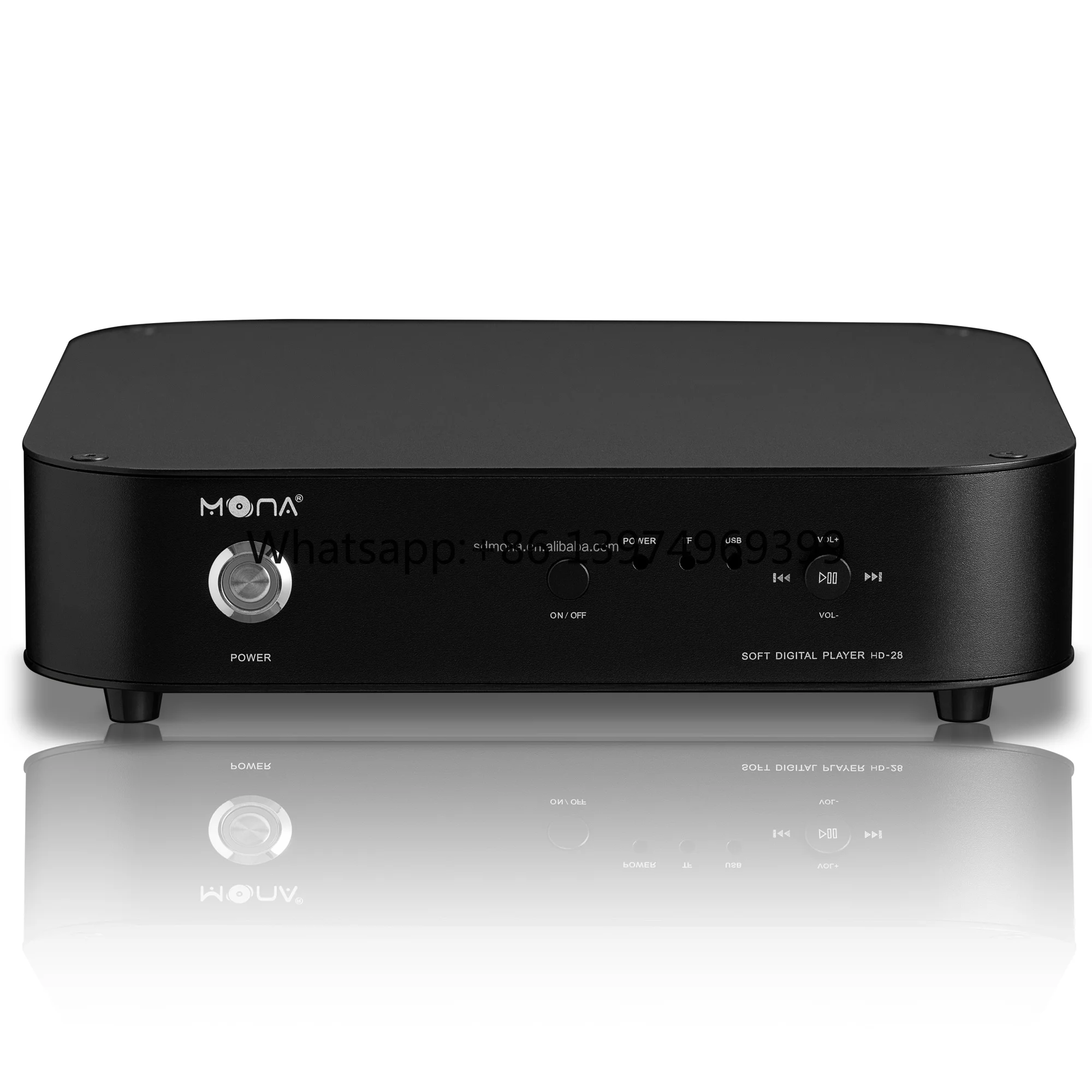 MONA HD-28 Aluminum Digital Player Decoder Multi-Function Link Frequency Processing System 2.0 Channel High Quality 32BIT
