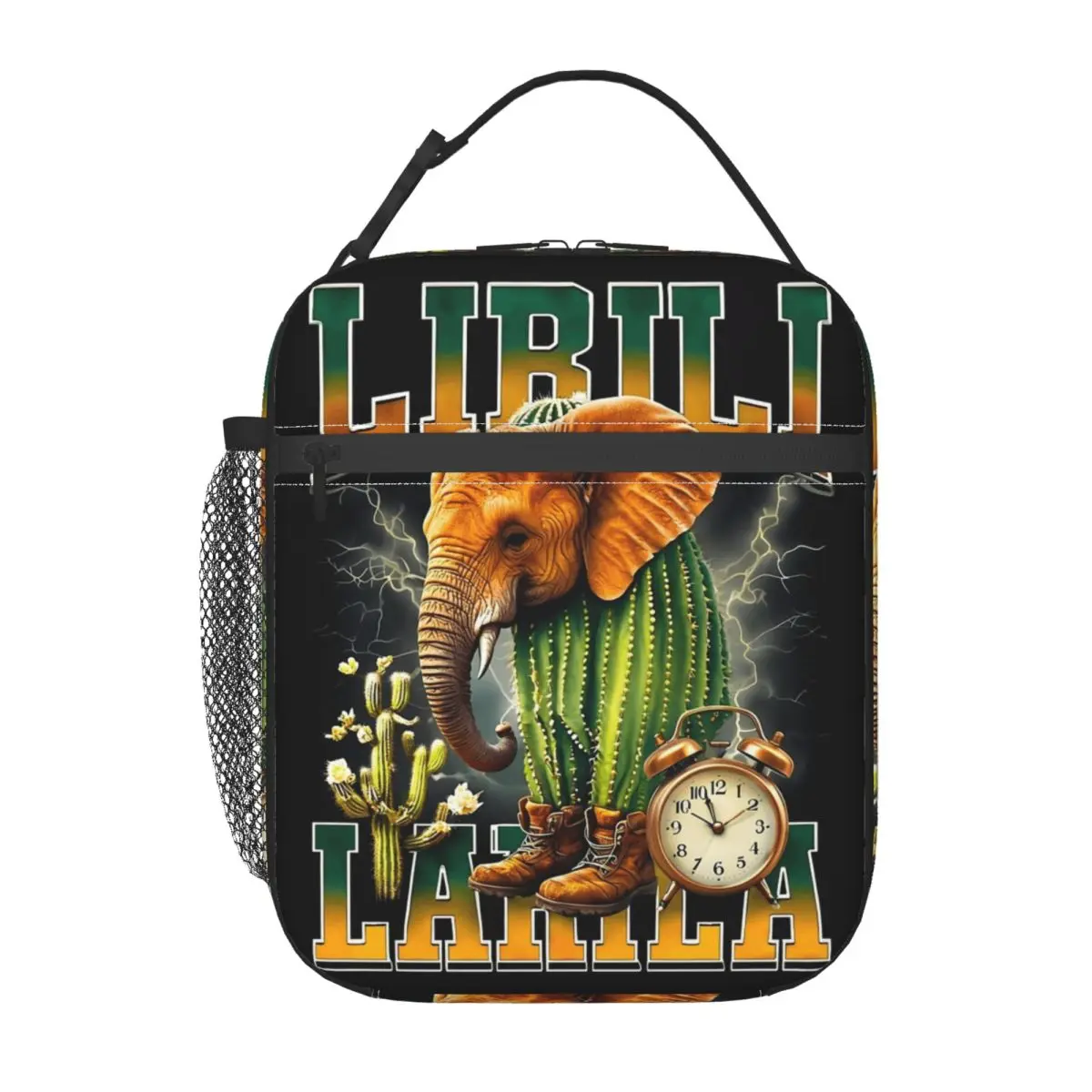 Italian Brainrot Lirili Larila Cool Design Lunch Bag Portable Insulated Lunch Box Adult Outdoor Picnic Cooler Bag Tote Handbags