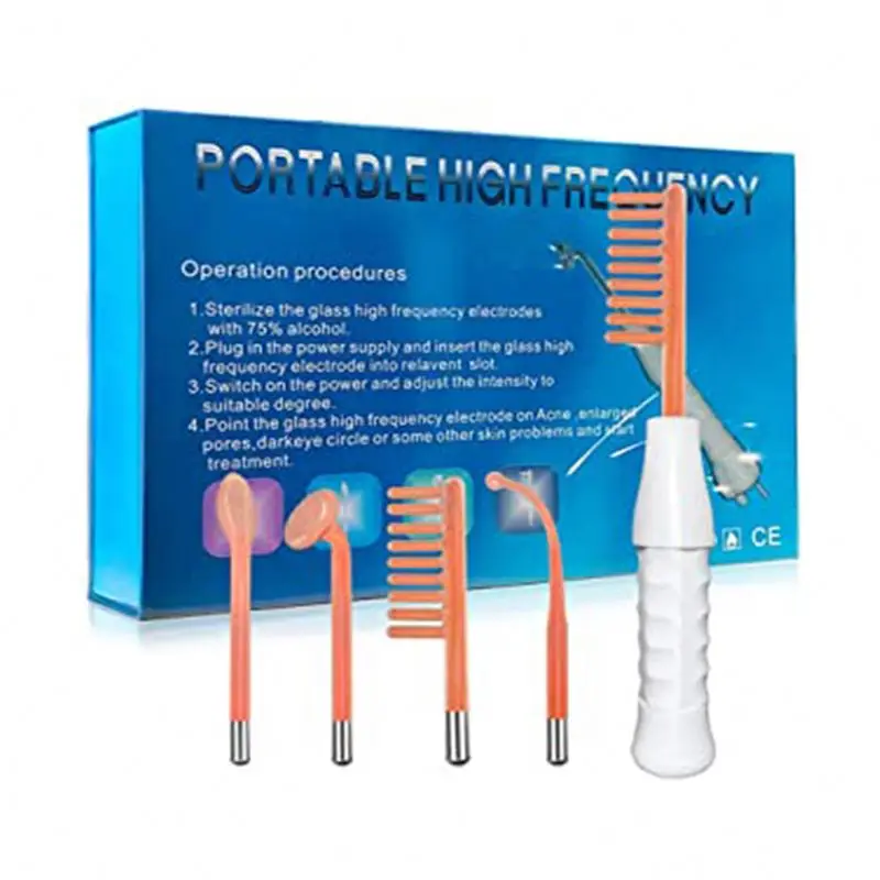 

Household Portable High Frequency Facial White Pink Portable Beauty Equipment/Skin Care