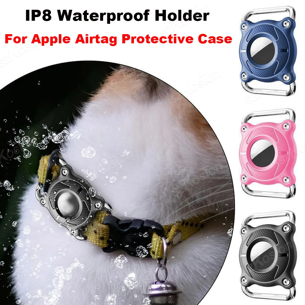 

Водонепроницаемый держатель IP8 для Apple Airtag, защитный чехол для собаки, кошки, ошейника, локатора, трекера для AirTag, защита от потери корпуса