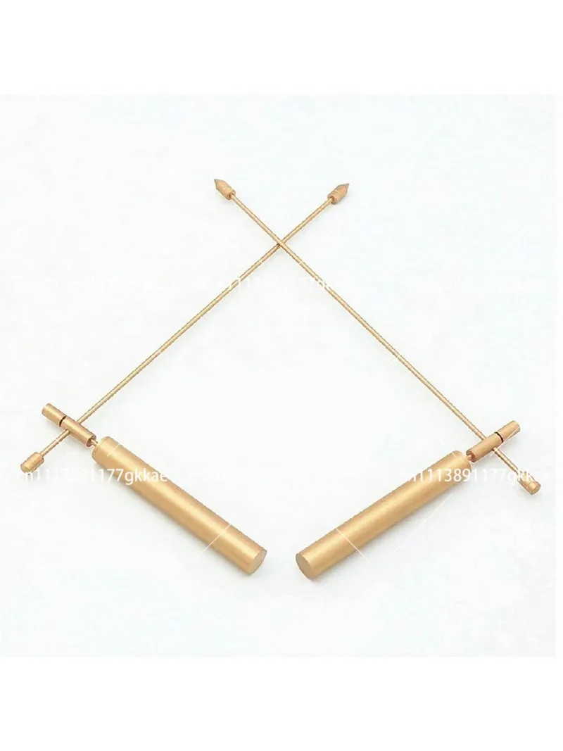 Dowsing Rods 11.8 Inch Copper Practical Handle Divining Rods Tools 2PC for Water Treasure Detection view 3