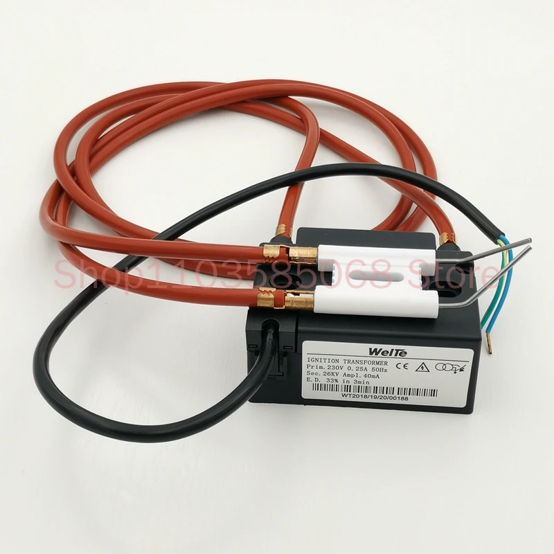 High Voltage Pulse Igniter 230V Electronic Transformer for Waste Oil Burner Combustion Engine Ignition Coil Burner Spark Plug