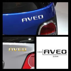 3D stylowe naklejki metalowy samochód ze stopu Chevrolet Aveo list Logo znaczek z symbolem naklejka do wystroju karoseria akcesoria tylna klapa