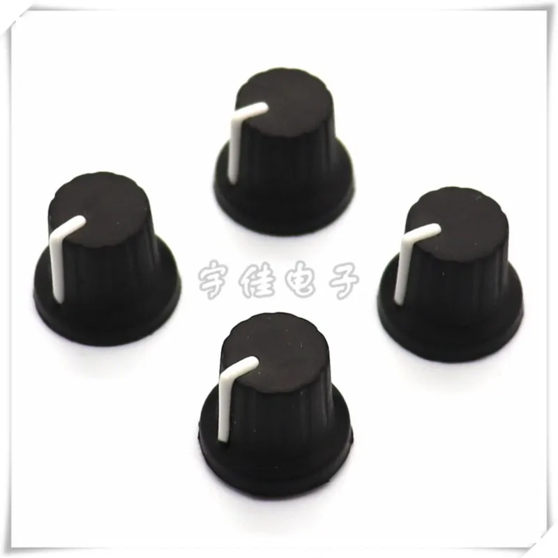 10PCS Rubber Half Shaft Knob Encoder Knob D Axis Potentiometer Knob 16×14MM Plastic Soft Rubber Knob