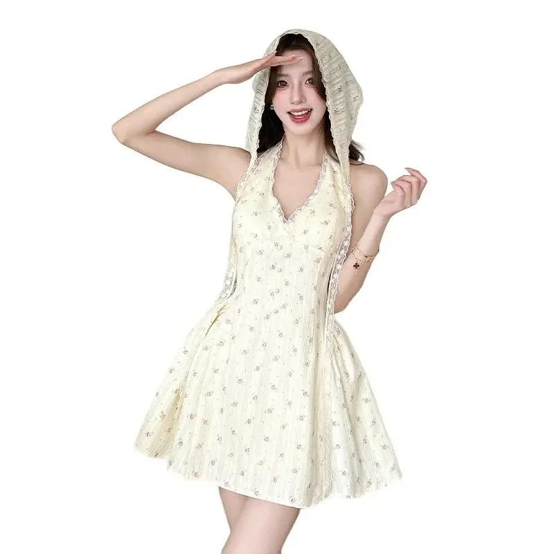 Abiti senza maniche da donna Boho Winter Jacquard a strati Bubble Puffy Tridimensionale Drammatico Struttura del volume a cascata Semplice