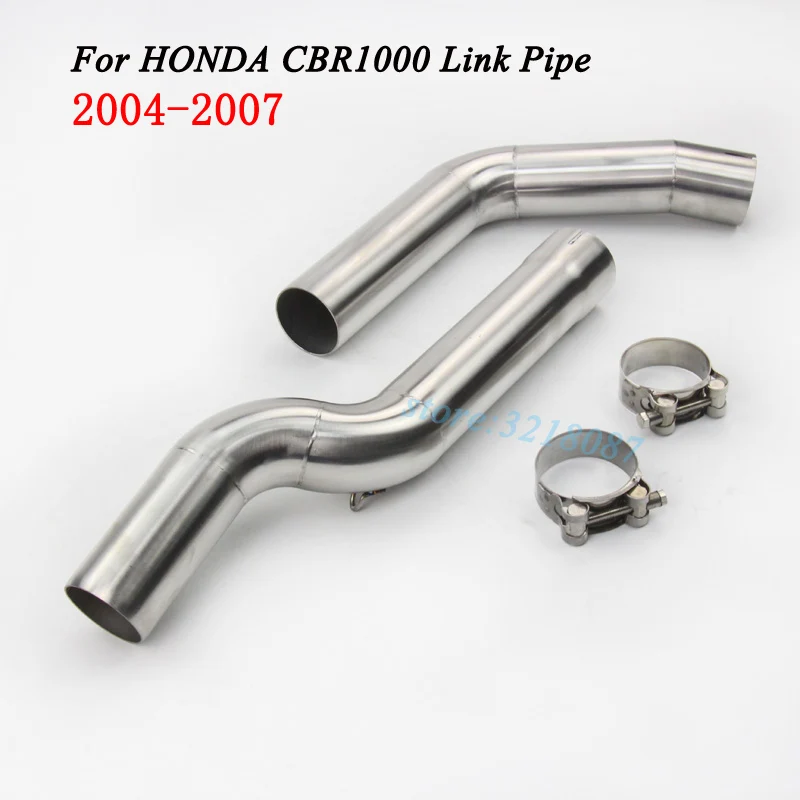 

Slip On For Honda CBR1000 2004-2007 Motorycle Exhaust Pipe Modified Scooter Middle Link Pipe Muffler Motor Stainless Steel