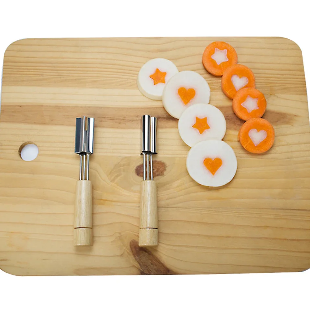 Vegetable Fruit Cutter Star Flower Heart Shapes Stainless Steel Cookie Stamps Mold Decorative Baking Crafts Kitchen Accessory view 5