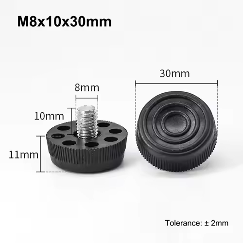 M6 M8 Leveling Foot Screw On Type PP Plastic Furniture Table Chair Sofa Leg Anti-slip Feet Adjustable Leveler Base Bolt Pad - Image 23