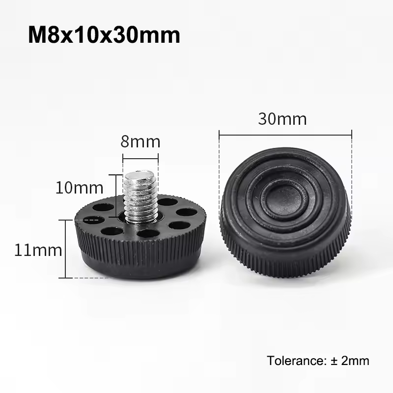M6 M8 Leveling Foot Screw On Type PP Plastic Furniture Table Chair Sofa Leg Anti-slip Feet Adjustable Leveler Base Bolt Pad - Image 23