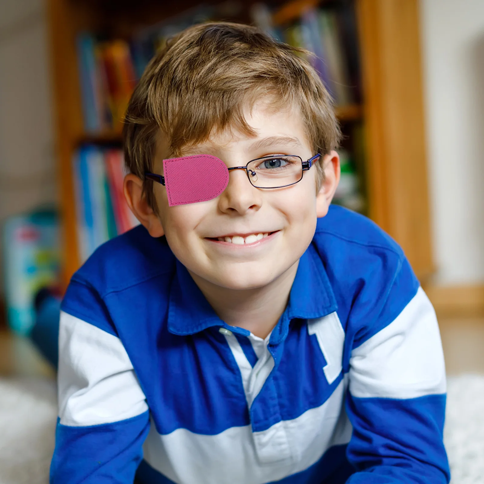 

Weak Patches For Kids Amblyopia Training Pink Soft Breathable Blindfolds Ventilation Holes Glasses Compatible