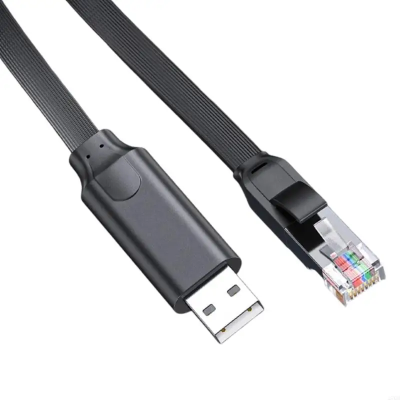 ESD Static Guarded USB to RJ45 Connection Cable Supports Hot Plugging for Efficient Device Adjustment Across Platforms