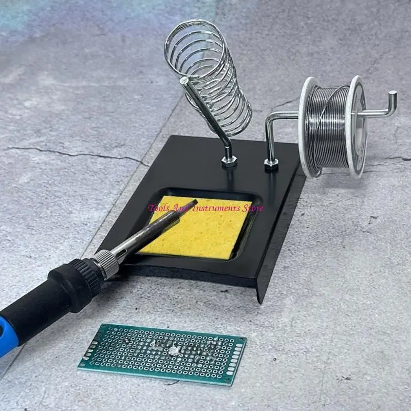 Portes soldadura soldadura portátil Pistolas soporte soporte soldadura Guns Sponge Metal Soldering Station C7AC