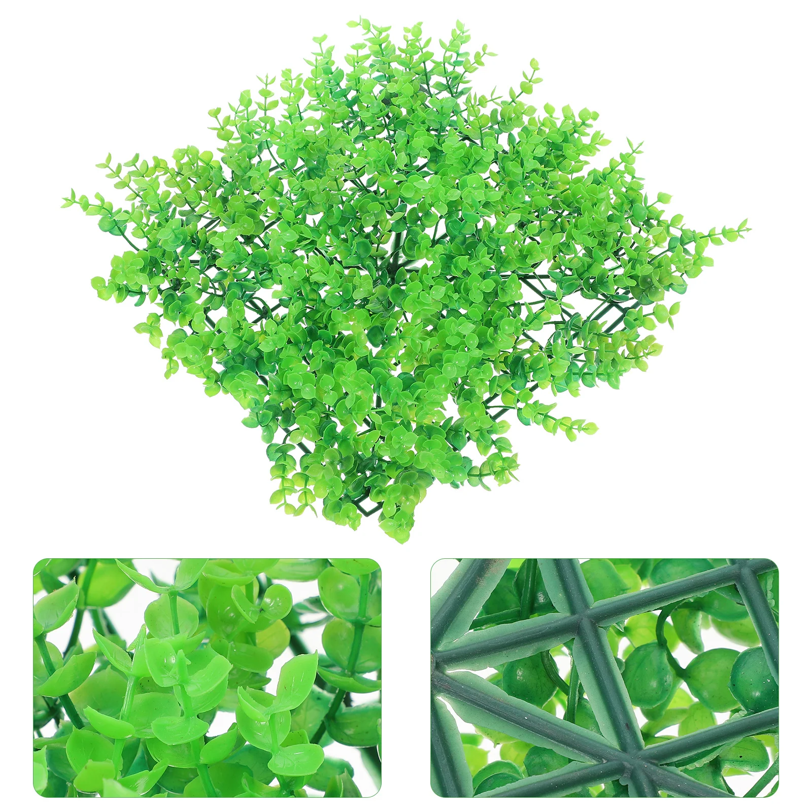 

2pcs Artificial Grass Wall Panel Lifelike Faux Greenery Outdoor Privacy Panel For Wedding Party Backyard Indoor Farmhouse Decor