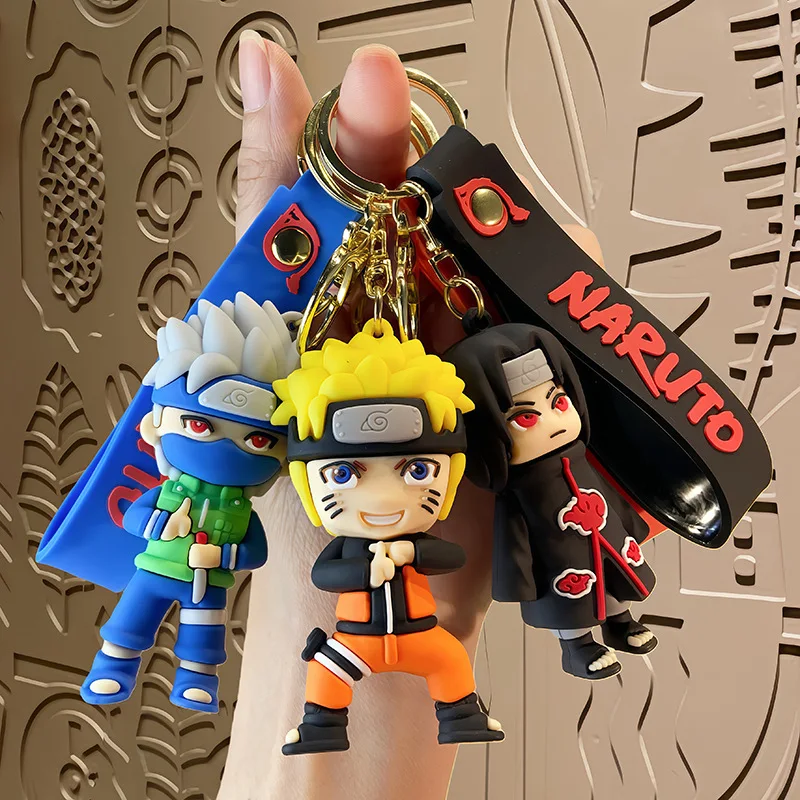 Naruto Anime keychain Hatake Kakashi Character Key Chain, Bag Car Key Decorations Gifts for Fans