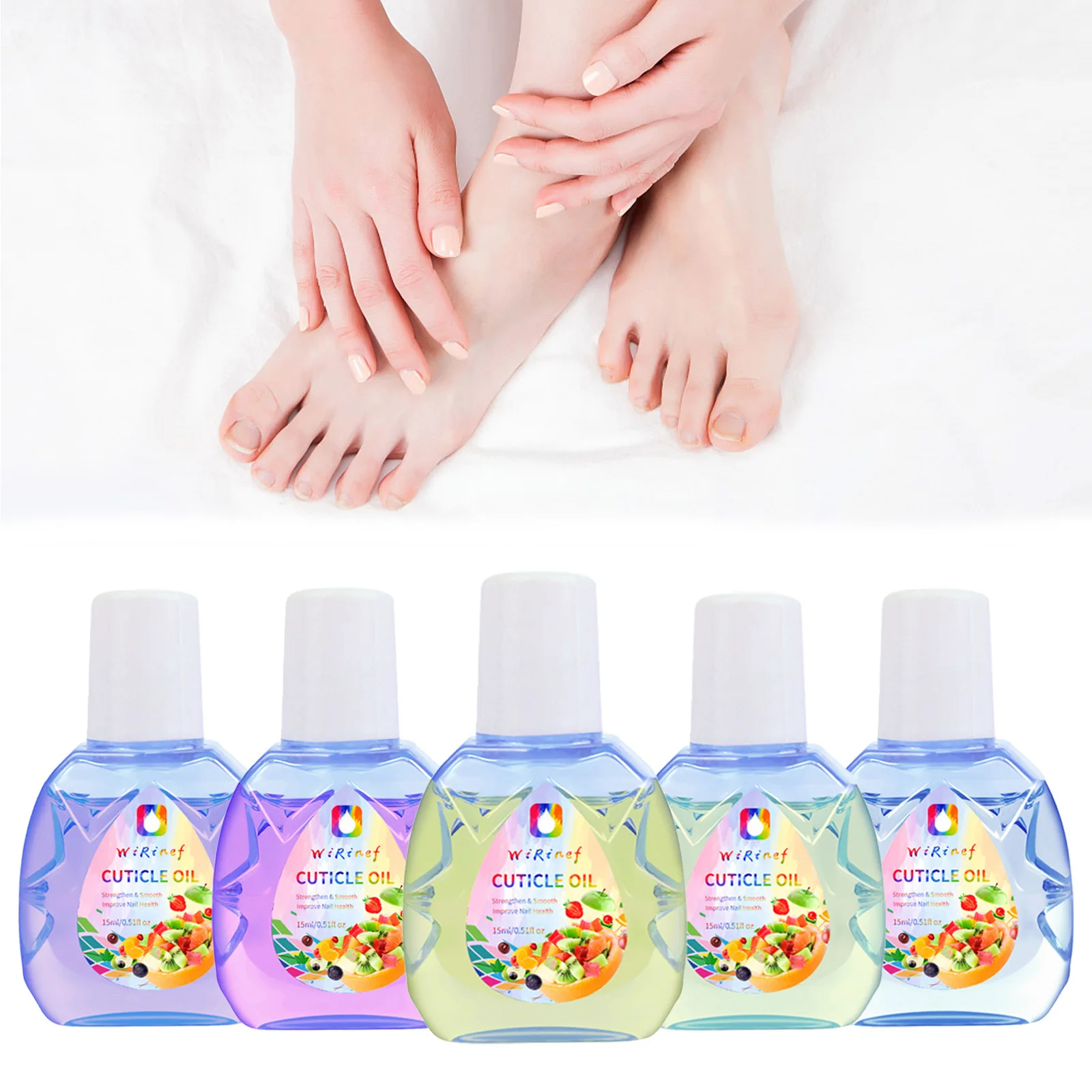 Aceite nutritivo para uñas, 15ml, aceite afrutado para el cuidado de las uñas, aceite de regeneración de cutículas, producto nutritivo para el cuidado de la piel