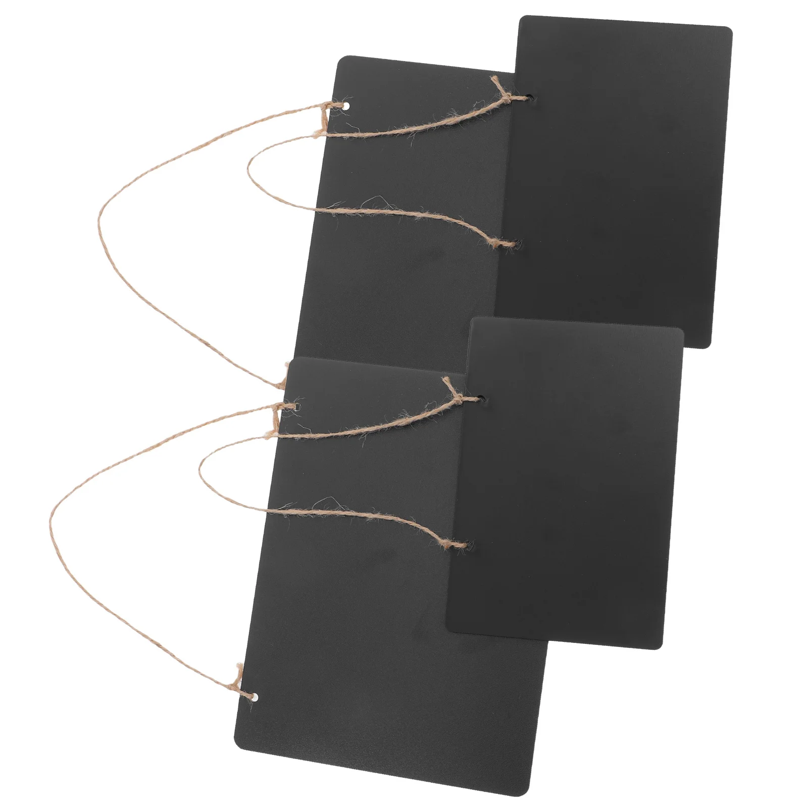 4pcs Double Sided Hanging Blackboard Wooden Chalkboard Signs For Wedding Party Home Cafe Restaurant Erasable Message Board With
